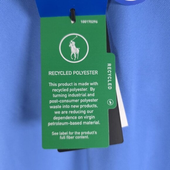 NWT RLX RALPH LAUREN Golf 2/15 HRBR BLUE Cap Sleeve Pique Shirt Size S - Picture 15 of 16